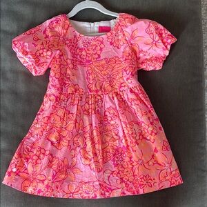 Lilly Pulitzer Floral Pink Kids Dress